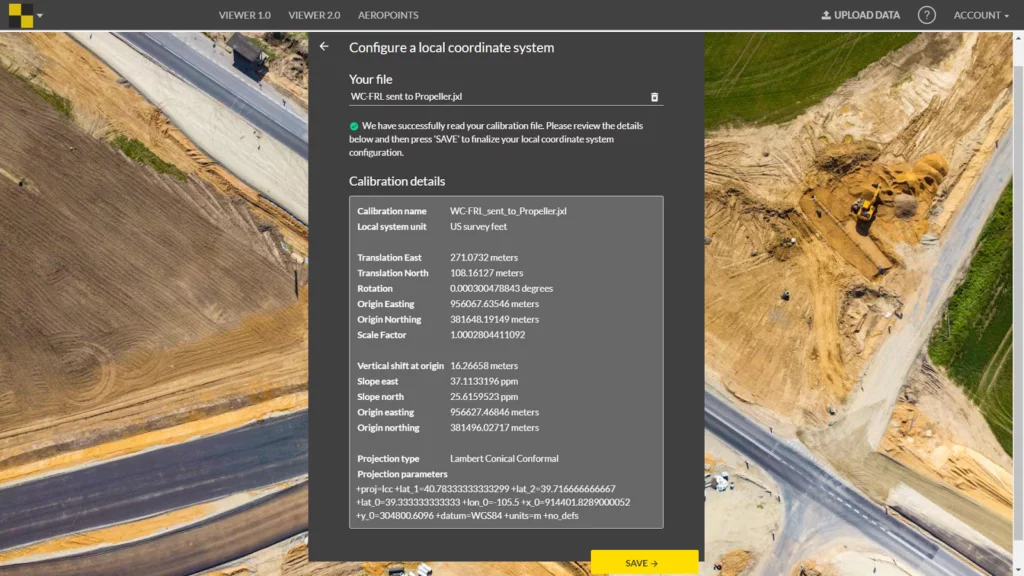 local site calibration available through Propeller