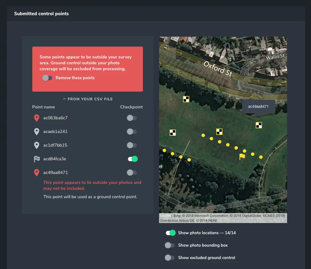 smart ground control points for construction