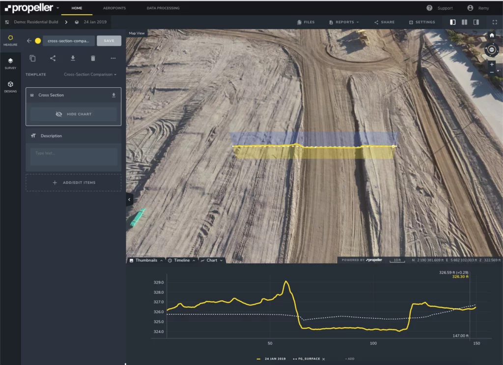 Roadwork cross-section screenshot