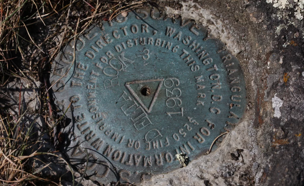 old survey marker