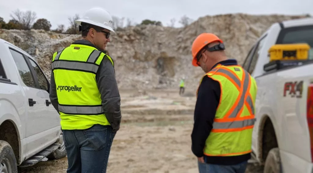 constructions workers settling a dispute on the worksite