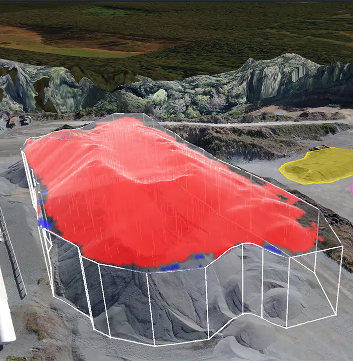 stockpile measurement using drone data