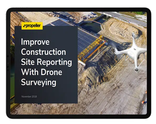 construction site reporting with drone surveying