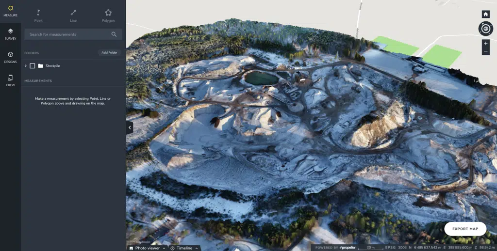 winter drone photogrammetry